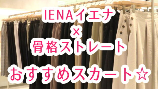 IENAのスカート・骨格ストレートタイプに似合うおすすめはこれ!