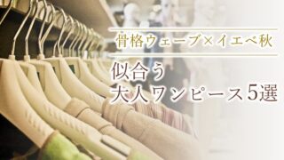 骨格ウェーブ×イエベ秋似合うワンピース